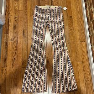 Free People Stretch American Combo Bell Bottoms, size 26